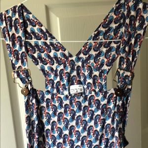 Handmade in Israel paisley print overalls OS